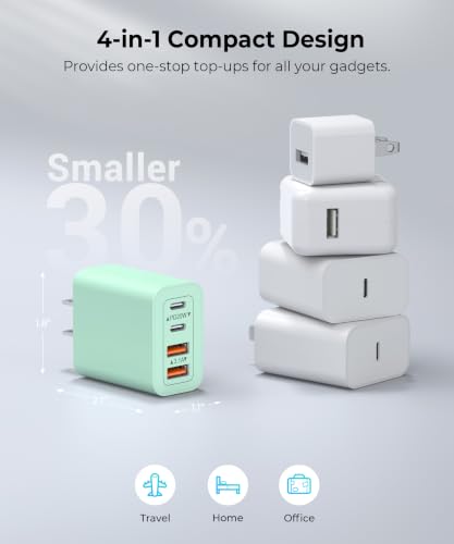 Image of [2-Pack] 40W USB C Charger Block, Multiple Ports Wall Plug Power Adapter
