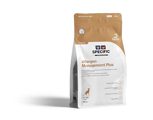 SPECIFIC® Allergen Management Plus (FOD-HY) 400 g - Hypoallergenes Trockenfutter für Katzen - Mit hydrolysiertem Protein - Für Katzen jeden Alters mit Allergien - DECHRA Veterinary Products