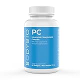 BodyBio PC - Complexe de Phospholipides avec Phosphatidylserine - Clarté Mentale, Memoire et Concentration - Complement Alimentaire Cerveau et Détox Douce - 60 Gélules