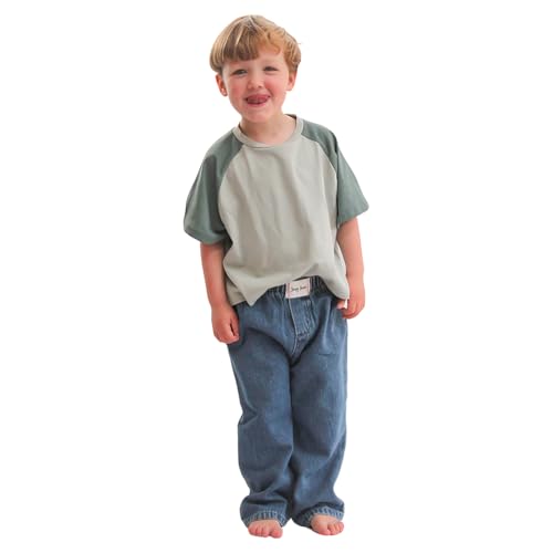 Raver Jeans for Kids - Relaxed Fit Soft Cotton with Stretch Waistband - Unisex Kids Jeans for Dancing Skating