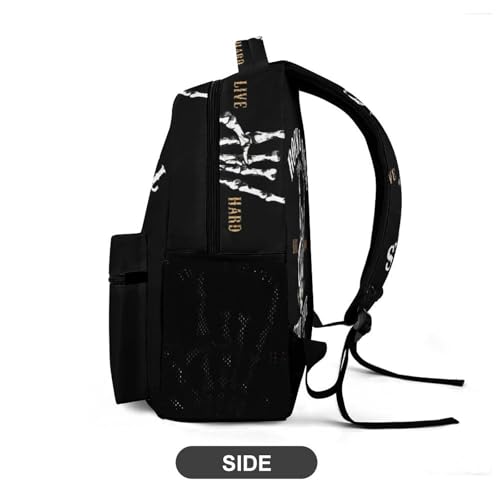 Rock&roll Cute Backpack Travel Daypack Lightweight Back Pack with Pockets3