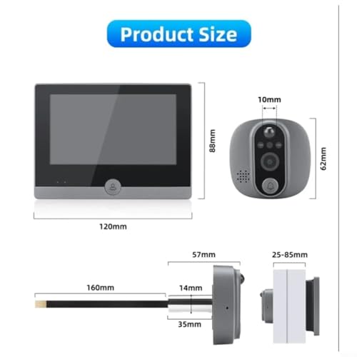 Mirilla digital HD para ver quién llama desde la comodidad de tu smartphone con WLAN 5