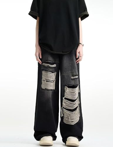 Y2k Baggy Jeans Ripped Jeans Hip Hop Jeans for Men Distressed Jeans Men Skater Jeans Streetwear Jeans4