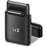 YIERSAN シェーバー メンズ 小型 ひげそり 電動シェーバー 【超薄型】 モバイルシェーバー 髭剃り 乾湿両用 Type-C充電型 トリマー付き 電気シェーバー IPX6防水防滴 ひげそり カミソリ コンパクト フェイスシェーバー 深剃り お風呂剃り可 出張/旅行/車内/男性 プレゼント 専用収納ケース付き ブラック F7