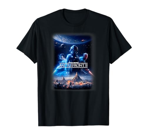 T-shirt Star Wars Battlefront II haut geek Rey Darth Maul pour fan de saga