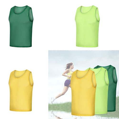 12Pcs Team Vests Soccer Bibs Practice Vests Athletic Pinnies Sport Training Bibs Football Basketball Volleyball Vests - Image 3