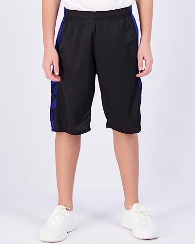 Real Essentials Boys Workout Quick Dry Shorts Youth Clothes Mesh Active Athletic Basketball Soccer Kid Gym Running Teen Dry-Fit M (10-12) 5-Pack thumb #1