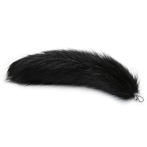 Toosexylingerie Fancy Dress Cosplay Costume Halloween Party Fox Tail Fashion Girl Bag Pendant (Black)
