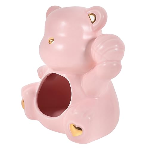BESPORTBLE escondites de hámster Casas Cueva Rata de Jaula hámster de Viaje Malo cooperativa casa Hamster casita Hamster Enfriar Cama Piel de hámster casa de Hamster de Ceramica cerámica Rosa