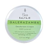 COCO SALVAJE Natural Deodorant for Women & Men | Aluminum Free Deodorant with Magnesium | Non toxic, Vegan, Hypoallergenic and Pregnancy Safe | Organic Ingredients | 2.11oz (GALERAZAMBA (Lemongrass))
