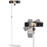 PUTORSEN Beamer Ständer, Projektorständer mit 360° Schwenkbarer,Tragkraft bis zu 5kg , kompatibel mit Beamern, Kameras & Webcams für Zuhause, Büro & Outdoor,Weiß
