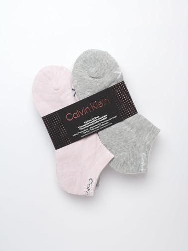 Image of Calvin Klein Womens No Show Socks - 6 Pack Breathable Cotton Blend Athletic Performance Low Cut Running Socks for Women