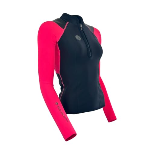 Camiseta de Manga Larga de Alto Rendimiento para Mujer Sharkskin (Rosa) miniatura 2