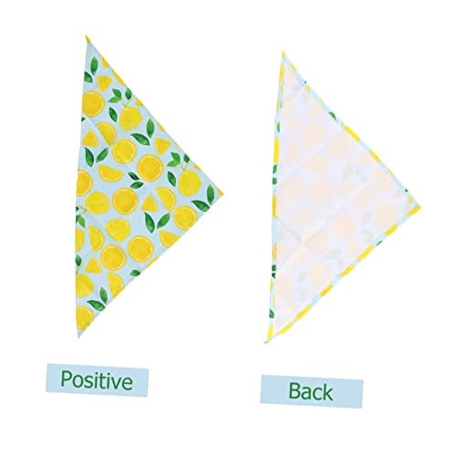 HYTROVE Haustier Bandana Hundehalstuch Aus Baumwolle Mit Fruchtdesign Leicht Anzulegen Für Katzen Und Hunde Haustierzubehör Für Alltag Und Party