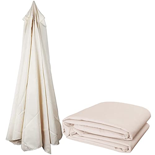 Toldo reemplazo del paraguas de mercado 2.7m lona verde impermeable sombrilla 8 varillas patio