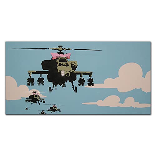 Tableau en verre 100x50cm anti-poussière déco Banksy durable