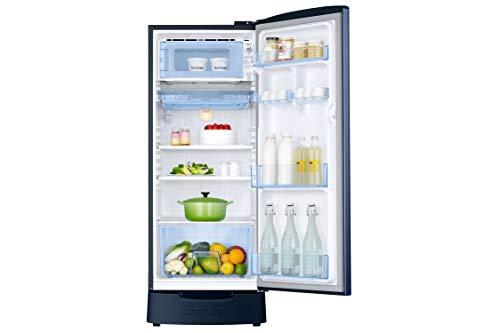 Image of Samsung 192 L 5 Star (2019) Inverter Direct Cool Single Door Refrigerator (RR20R182XCU /HL, Camellia Blue)
