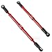 RcarmubWow RC Pushrods with Rod Ends Links Turnbuckle Upgrades Part for 1/10 E-Revo 2.0,Summit,Alloy Aluminium Linkage Toe Links Assembled with Rod Ends,Replace 5319X 5338R,8pcs,Red