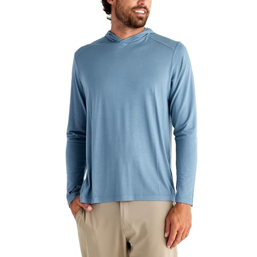 Free Fly Men's Shade Hoodie - UPF 50+ Sun Protection Moisture Wicking, Breathable Bamboo Viscose Outdoor Shirt for Men