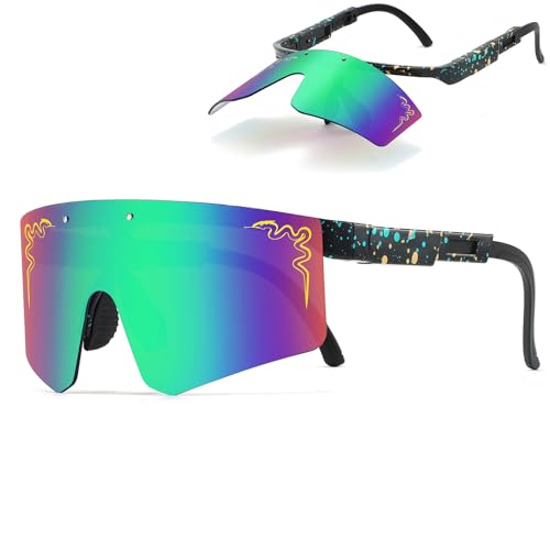 isoulblink Age 6-18 Flip Up Down UV Protection Youth Sunglasses Teen Boys Girls Adjustable Outdoor Sport Baseball Softball Eyewear (KF5)