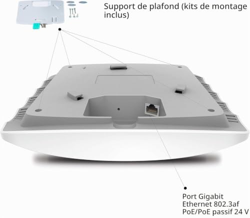 TP Link Omada EAP225 Borne d'accès sans fil Wi Fi 5 2.4 GHz 5 GHz - vue 9