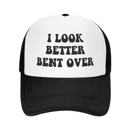 Image of You Find It Offensive? I Find It Funny Trucker Hats for Women Black Men Retro Trucker Black Hats for Men