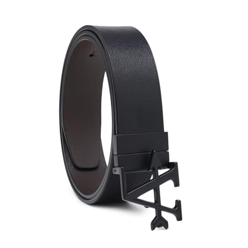 Image of Arrow Men Textured Leather Reversible Belt