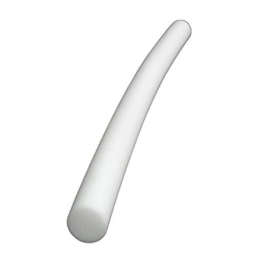 Workoutz 60 Inch Solid Pool Noodle (1 Qty) Commercial Quality Aquatic Float Made in USA (White Noodle)