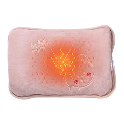Bolsa de agua caliente recargable - Calentador de manos recargable | Botella de agua caliente con funda de felpa, perfecta para exteriores, hogar, oficina, escuela, uso en interiores o en invierno