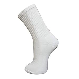 New Mens 12 Pairs COTTON RICH Plain White Sport Socks UK 6-11 EUR 39-45