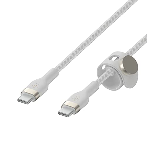 Belkin BoostCharge Pro Flex geflochtenes USB-C/USB-C-Ladekabel, USB-IF-zertifiziert zum Schnellladen mit Power Delivery PD, iPhone 16… – Ansicht 1