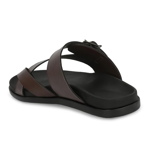 Image of Centrino Thong Sandal for Men | Grip Insole for Stability | Modern Look with Straps | Comfortable Casual look sandal for Men's (9283)