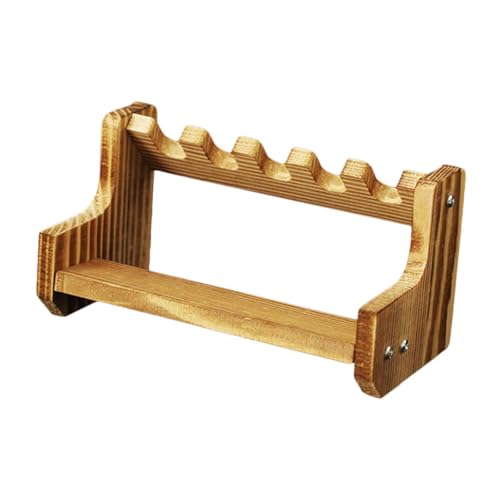 Garende Wood Handgun Model Rack Mini Handgun Display Stand Decorative Five-Slot Multi-Grid Pistol Support for Cabinet Desktop