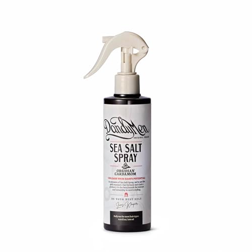Sea Salt Spray for Men – Texturizing &amp; Volumizing Hair Spray for Beachy Waves, Matte Finish - Obsidian Cardamom, 1-pack