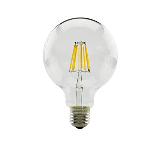 Ampoule LED E27 G95 2W rétro Edison en verre transparent pour luminaire de salon