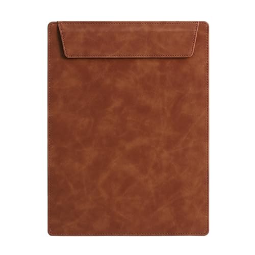 レストランスタッフ用ドキュメントホルダーとペンループ付きレザーオフィスボードウェイター用シアン事務用品