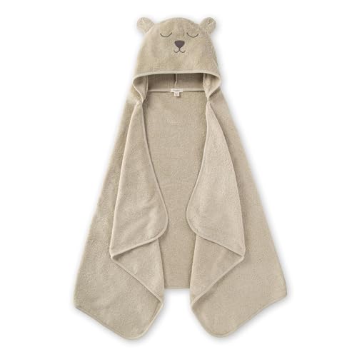 Burt's Bees Baby Toddler Hooded Animal Character Towels Organic Cotton, Unisex Bath Essentials, Soft Nursery Towel for Kids