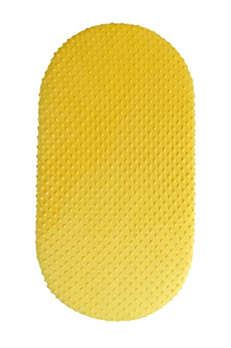 Image of Baby Bassinet Sheet for Boy Girl Unisex Cradle Sheets for Bassinet Pad/Mattress Fitted Oval Bassinet Mattress Bassinet Pads (Yellow)