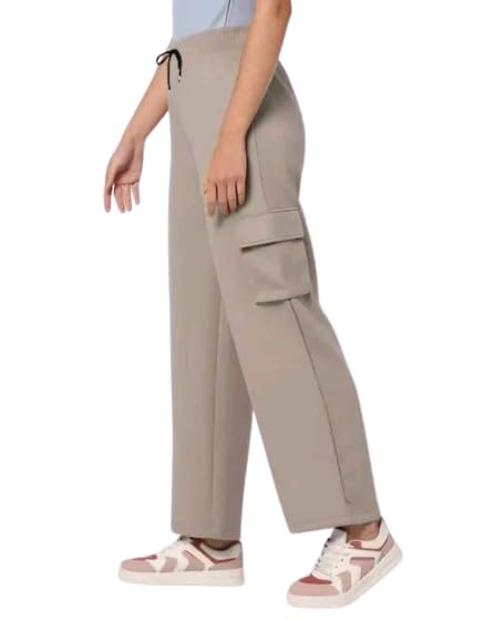 High Waist Cargo Pants for Women - Stylish Twill Cargo Jeans & Tr...