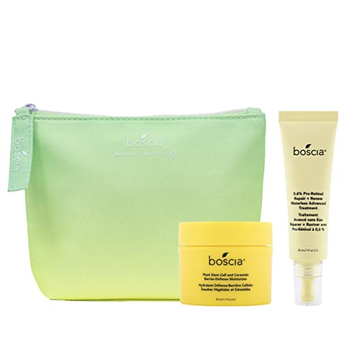 boscia Exclusive Bundle I Renew You I Refresh & Renew Your Skin with Pro-Retinol Repair Advanced Treatment Serum & Plant Stem Cell Moisturizer boscia Exclusive Bundle I Renew You I Refresh & Renew Your Skin with Pro-Retinol Repair Advanced Treatment Serum & Plant Stem Cell Moisturizer