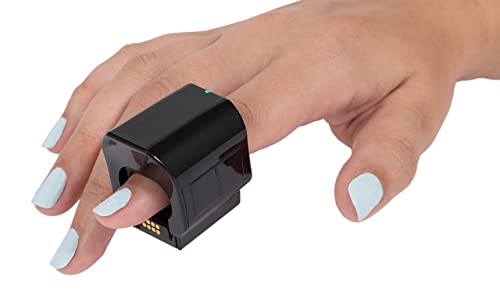 Airpoint Ring - Black Wearable Wireless Mouse And Air Gesture Presenter - Mini Bluetooth Mouse And Virtual Laser Pointer - 3D Wireless Ring Mouse For Gamers #TOP1