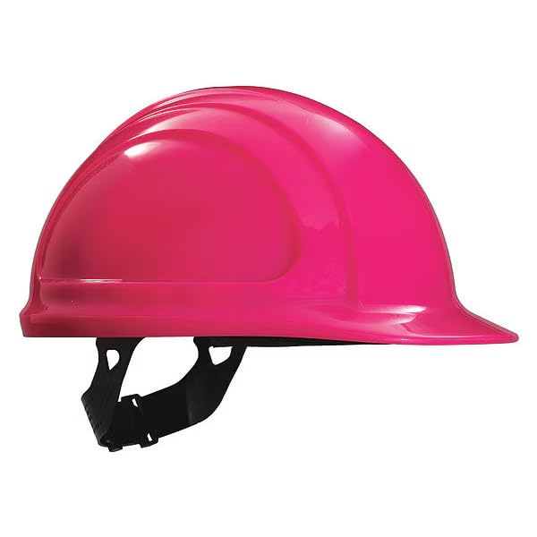 Hard Hat, Polyethylene, 4 Point Pinlock, Type 1, Class E, Hot Pink, Mfr: N10200000-A