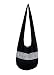 BTP! Thai Cotton Embroidered Sling Crossbody Shoulder Bag Purse Hippie Hobo Gypsy Bohemian Large (Black ND2)