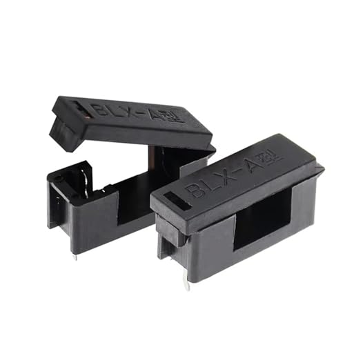 Porte-fusible en verre 5x20mm BLX-A noir pour tube de protection électrique