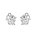 Produktbild XIANNVQB Ohrringe Für Damen - 925 Sterling Silber Kleine Frische Diamant Ohrringe Süße Kleine Maus Ohrstecker Süße Jahr Der Ratte Tierkreis Ohrringe Geschenke Für Frauen Mädchen, Ratte, Eine Größe