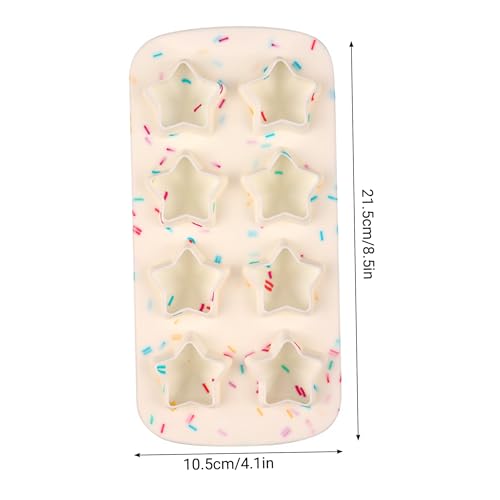 Molde de silicona para hielo en forma de corazón, 8 cavidades miniatura 2