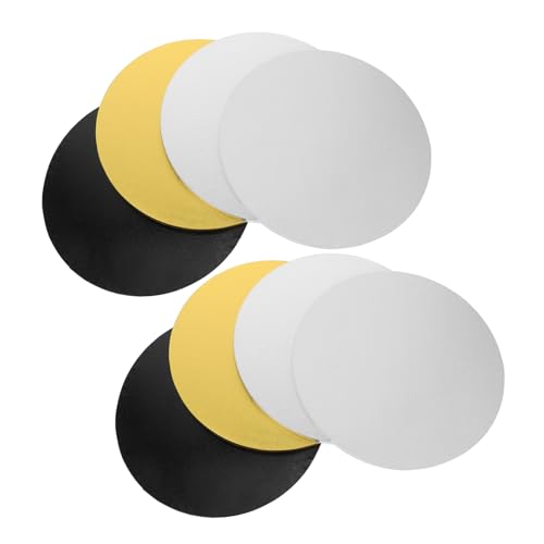 PRETYZOOM 8Pcs Cake Boards Cardboard Rounds for Secure Cake Placement for Weddings Birthdays Showers and Baking Events Effortless Cleanup