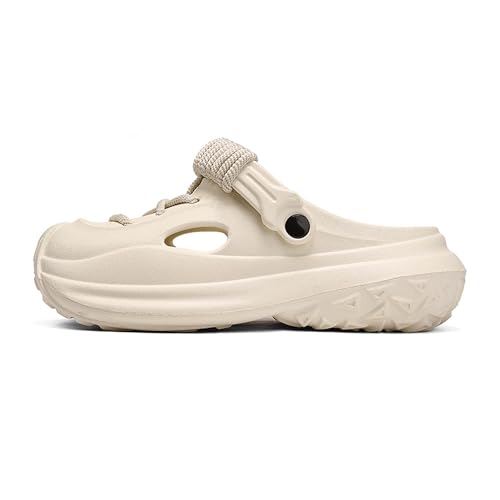 Outdoor indoor men's straps, thick soled sandals, slippers, perforated shoes, with a sense of poop, garden shoes