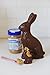 Madelaine Solid Premium Dark Chocolate Easter Bunny in Cellophane Bag - 6 OZ, Perfect for Easter Basket Stuffers, Gifts, and Party Favors
