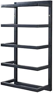 House & Homestyle Towel Holder, Black, Width: 31 cm Depth: 15 cm Height: 57 cm